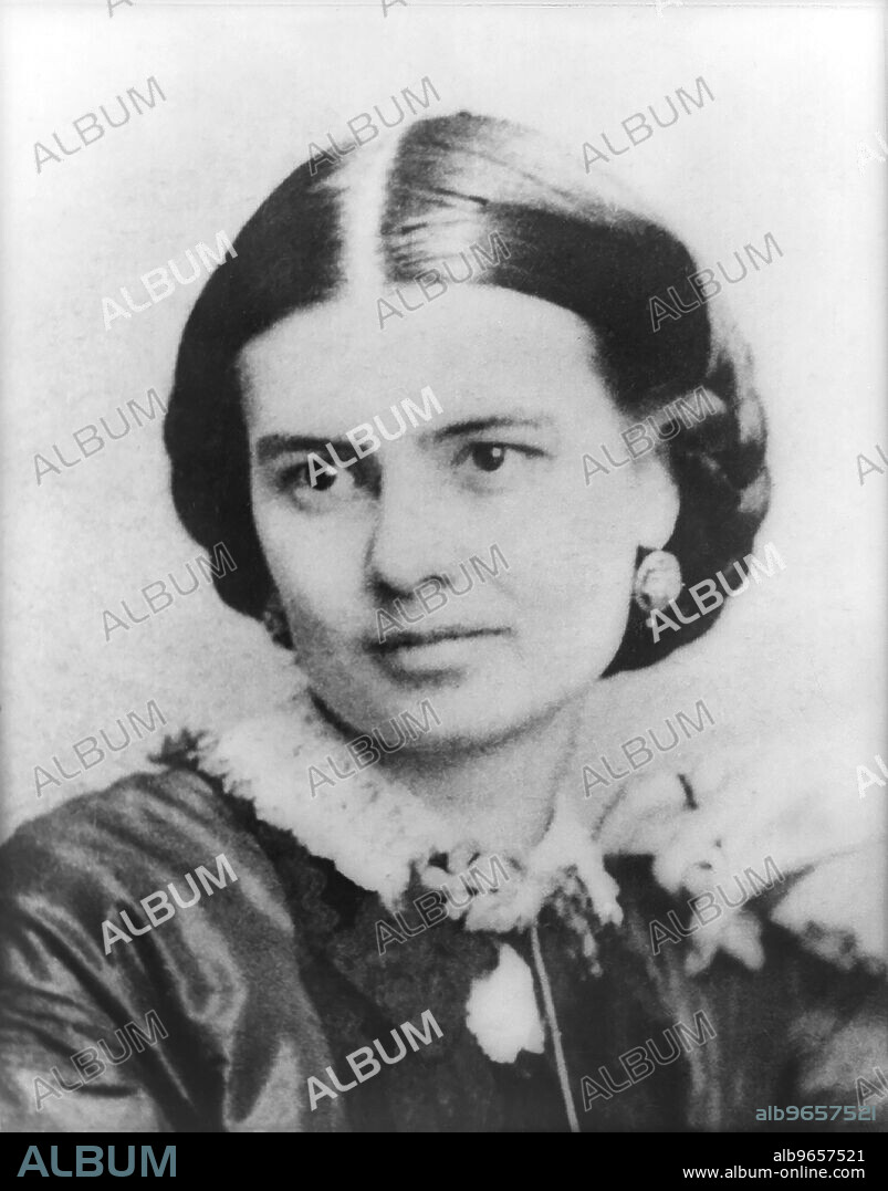 Ellen Lewis "Nell" Arthur (1837-80), Wife of Chester A. Arthur, 21st President of the United States, Head and Shoulders Portrait, 1860's.