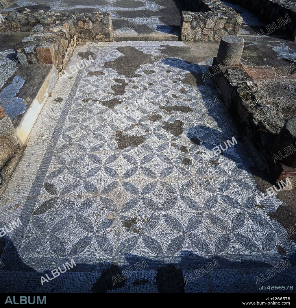 Mosaicos romanos, Siglo I a.C, Villa romana de Torre Llauder o Can Llauder, Mataró.