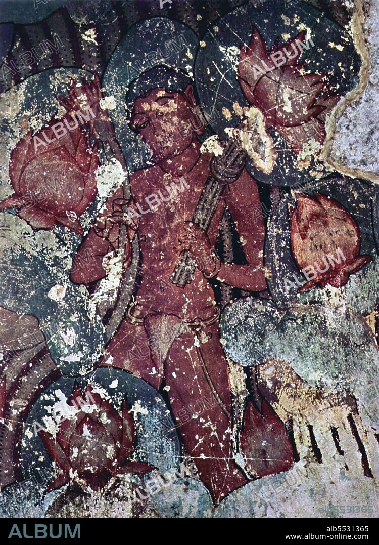 Sittanavasal (Tamil name: ?????????????) is a small hamlet in Pudukkottai district of Tamil Nadu, India. The Sittanavasal Cave, also known as Arivar Kovil, is a Jain monastery of the 7th century, small in size, excavated in a bluff on the western slope of the hill in its centre. It is noted for its paintings which have been painted in fresco-secco technique with many mineral colours. The painting themes depict a beautiful lotus pond and flowers, people collecting lotuses from the pond, two dancing figures, lilies, fish, geese, buffaloes and elephants.