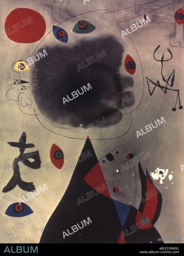 JOAN MIRÓ. La luna/1948.