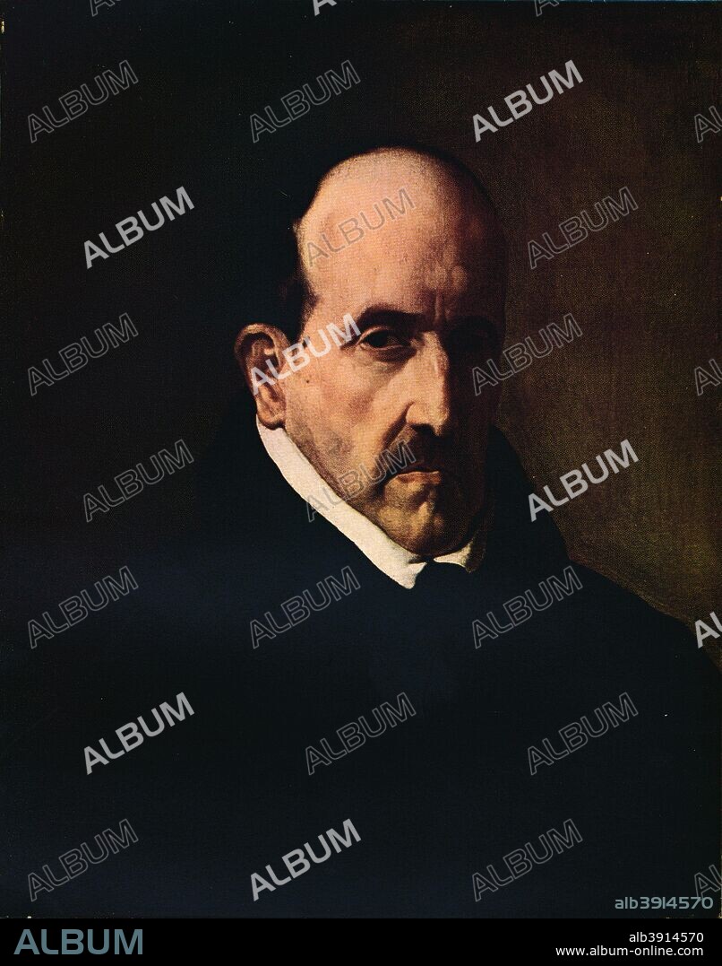 'Portrait of Don Luis de Gongora', 1622 (1931). Painting held in Museum of Fine Arts, Boston. From The Studio Volume 102, [London Offices of the Studio, London, 1931].