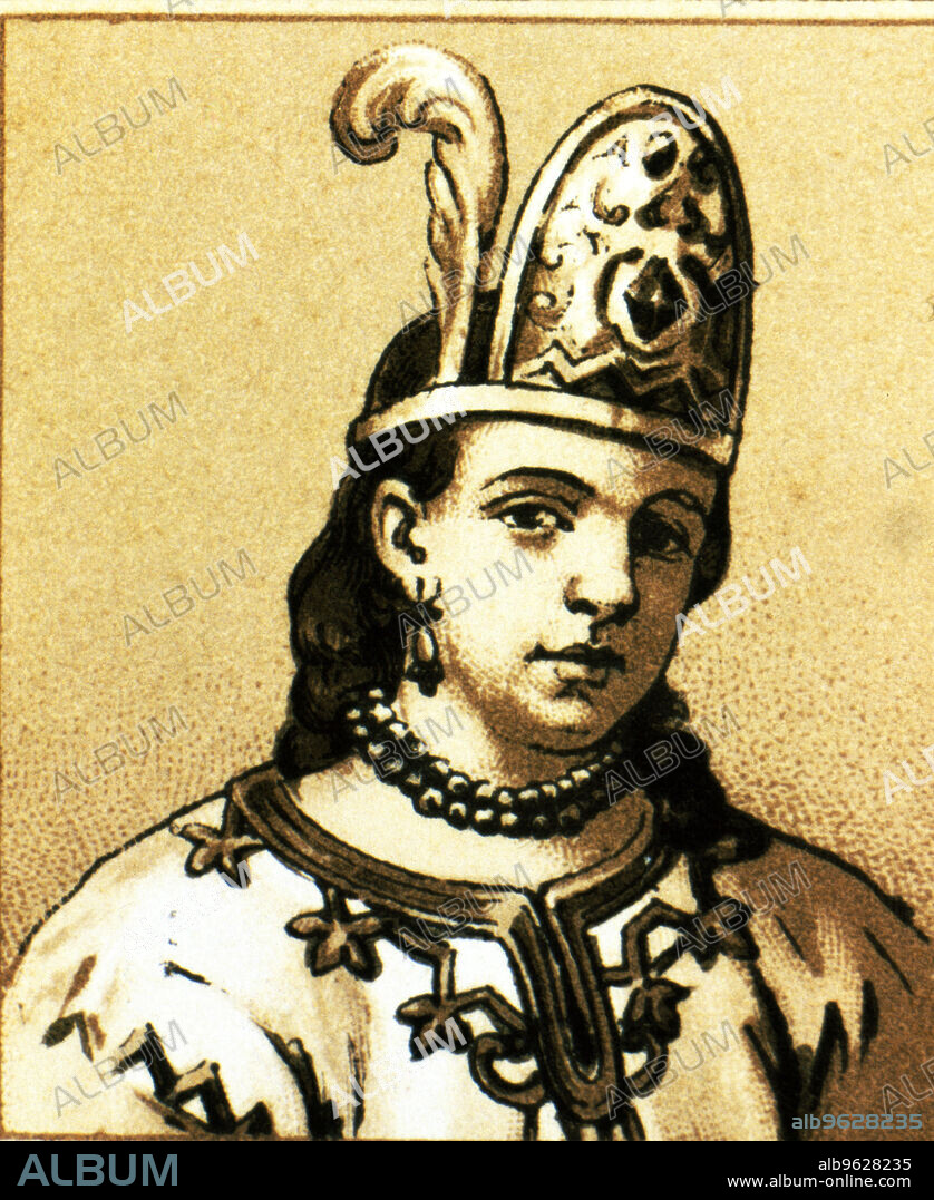 Doña Marina (Malinche or Malintzin) (1500-1531), lover and collaborator of Hernan Cortes, 19th century engraving.