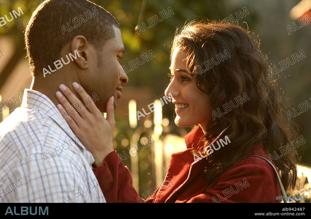 EMMANUELLE CHRIQUI and Usher in IN THE MIX, 2005, directed by RON UNDERWOOD. Copyright J&C ENTERTAINMENT/LIONS GATE FILMS/RELEVE ENTERTAINMENT/TRIU.