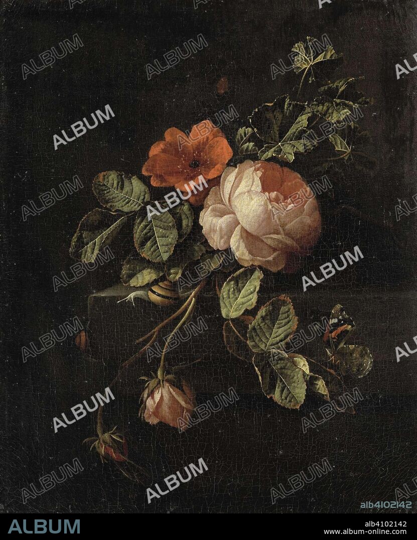 ELIAS VAN DEN BROECK. Still Life with Roses. Dating: 1670 - 1708. Measurements: h 39 cm × w 33 cm; d 6.5 cm.