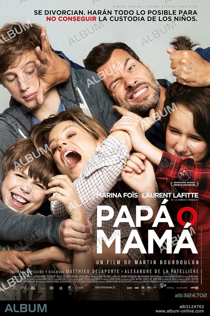 Poster of PAPA OU MAMAN, 2015, directed by MARTIN BOURBOULON. Copyright CHAPTER2/NEXUS FACTORY/PATHE/M6 FILMS/JOUROR PRO/FARGO FILMS.