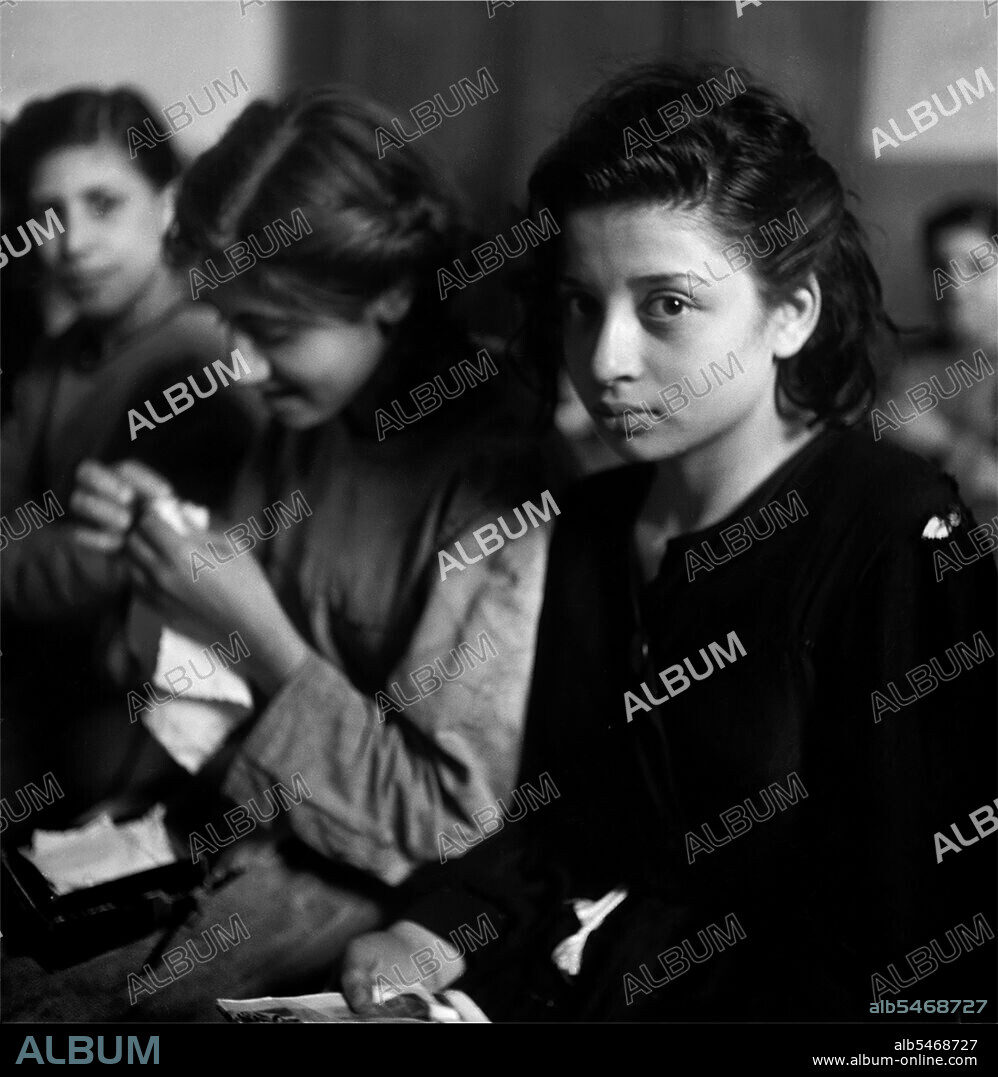A young prostitute in the Albergo dei Poveri reformatory, Naples 1948.