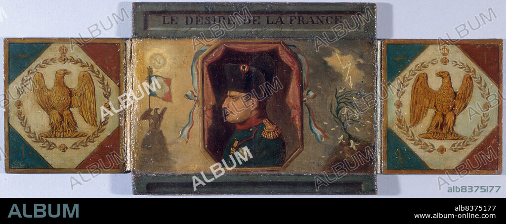Le Desire' of France. Portrait of Louis XVIII and hidden portrait of Napoleon, c1815.