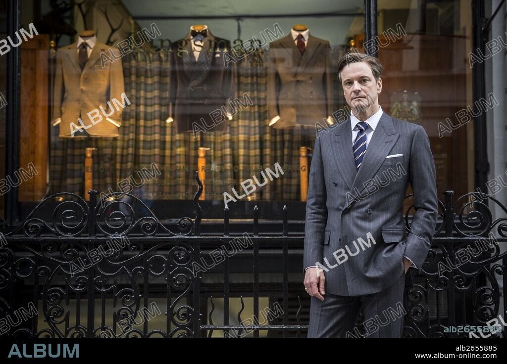 COLIN FIRTH en KINGSMAN: SERVICIO SECRETO, 2014 (KINGSMAN: THE SECRET SERVICE), dirigida por MATTHEW VAUGHN. Copyright TWENTIETH CENTURY FOX.