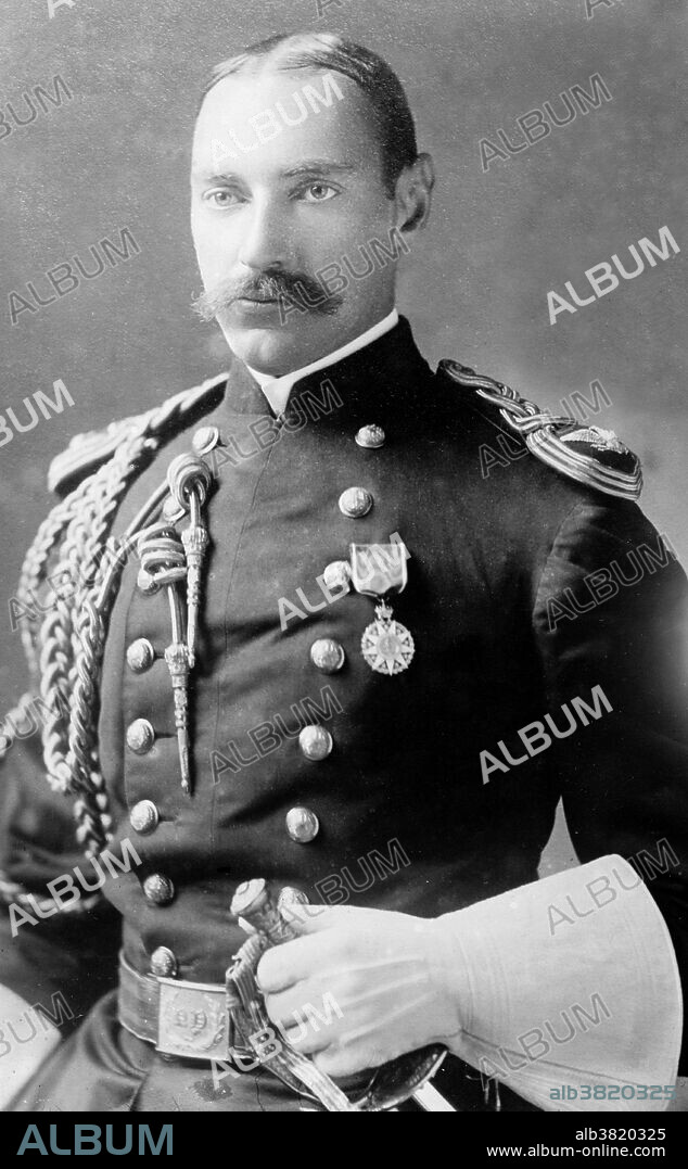 John Jacob Astor IV (July 13, 1864 - April 15, 1912) was an American businessman, real estate builder, investor, inventor, writer, lieutenant colonel in the Spanish-American War and a member of the prominent Astor family. Among Astor's accomplishments were several patented inventions, including a bicycle brake, a vibratory disintegrator used to produce gas from peat moss, and a pneumatic road-improver, and helped develop a turbine engine. Astor made millions in real estate. In 1897, Astor built the Astoria Hotel in New York City. Shortly after the outbreak of the Spanish-American War in 1898, Astor personally financed a volunteer artillery unit known as the Astor Battery, which saw service in the Philippines. Astor was appointed a lieutenant colonel in the U.S. Volunteers and served as a staff officer in Cuba during the Santiago Campaign. In April 1912, Astor earned a prominent place in history when he embarked on the ocean liner RMS Titanic, which sank four days into its maiden voyage after colliding with an iceberg. Astor was among the 1,514 people on board who did not survive. He was identified by the initials sewn on the label of his jacket. Among the items found on him was a gold pocket watch which his son, Vincent, claimed and wore the rest of his life.