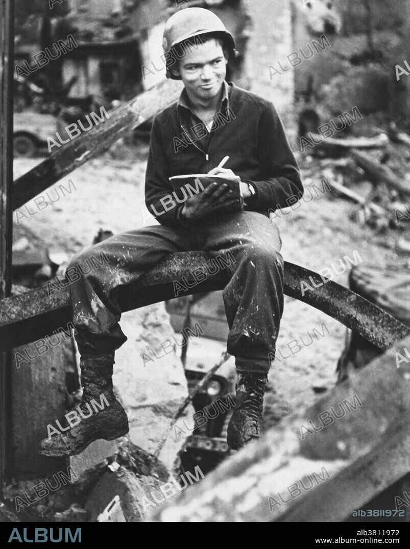 William Henry Mauldin (October 29, 1921 - January 22, 2003) was an American editorial cartoonist. While in the 45th Infantry Division, he volunteered to work for the unit's newspaper, drawing cartoons about regular soldiers or "dogfaces". Eventually he created two cartoon infantrymen: Willie and Joe, who became synonymous with the average American GIs. The War Office supported their syndication, not only because they helped publicize the ground forces but also to show the grim and bitter side of war, which helped show that victory would not be easy. In 1945, "Sergeant Bill Mauldin" of United Features Syndicate won the annual Pulitzer Prize for Editorial Cartooning. In 1959, he won the Pulitzer Prize again for a cartoon depicting Doctor Zhivago author Boris Pasternak in a Soviet Gulag prison camp. In 1962, he moved to the Chicago Sun-Times. One of his most famous post-war cartoons appeared in Chicago in 1963, following the assassination of President Kennedy. The cartoon shows the statue of Abraham Lincoln at the Lincoln Memorial, his head in his hands. He died in 2003, at the age of 81, from complications of Alzheimer's disease and a bathtub scalding.