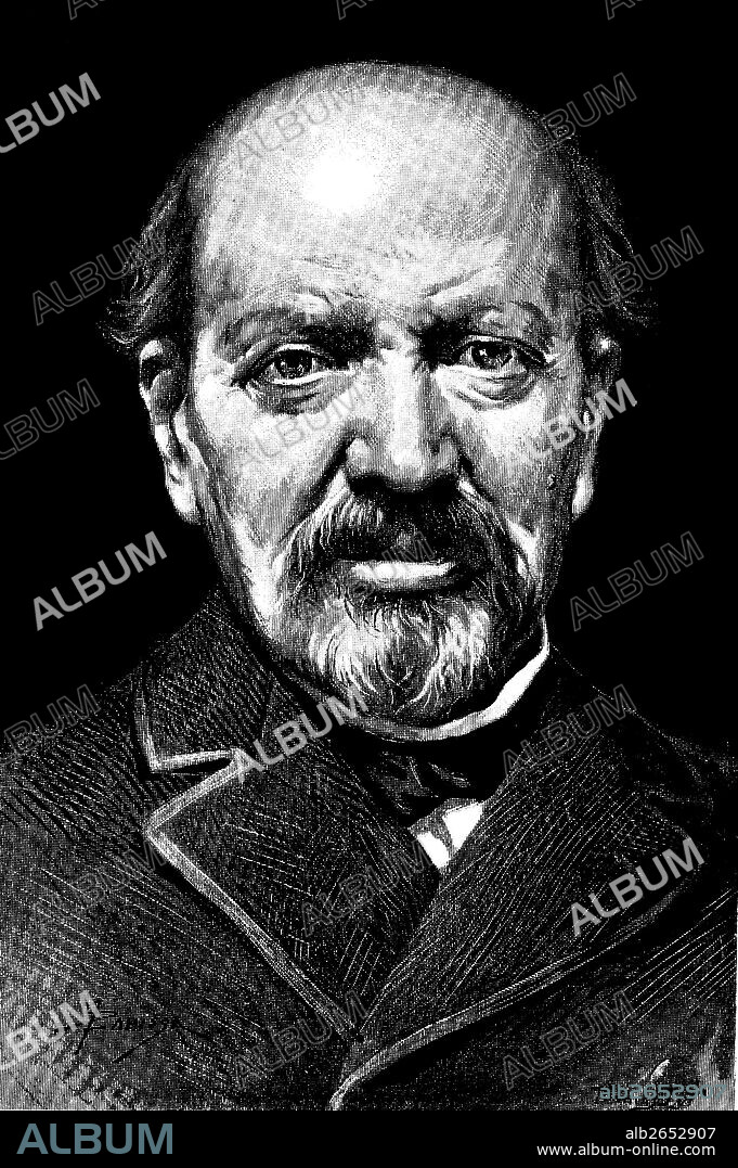 Lluís Cutchet Font (1815-1892), periodista y polígrafo. Grabado de 1892.