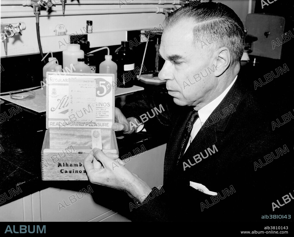 Seaborg photograph taken in the laboratory where plutonium was discovered - Room 307, Gilman Hall, University of California, Berkeley. Glenn Theodore Seaborg (April 19, 1912 - February 25, 1999) was an American chemist whose involvement in the synthesis, discovery and investigation of 10 transuranium elements earned him a share of the 1951 Nobel Prize in Chemistry. He was the principal or co-discoverer of ten elements: plutonium, americium, curium, berkelium, californium, einsteinium, fermium, mendelevium, nobelium and element 106, which, while he was still living, was named seaborgium in his honor. He discovered more than 100 atomic isotopes and is credited with important contributions to the chemistry of plutonium, originally as part of the Manhattan Project where he developed the extraction process used to isolate the plutonium fuel for the second atomic bomb. He advised ten US Presidents - from Truman to Clinton - on nuclear policy and was Chairman of the US Atomic Energy Commission from 1961-71, where he pushed for commercial nuclear energy and the peaceful applications of nuclear science. In 1998 he suffered a stroke, which led to his death six months later at the age of 86.