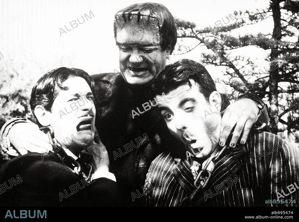 JOSE VILLAREJO, JOSEMA YUSTE, MARTES Y TRECE y MILLAN SALCEDO en AQUI HUELE A MUERTO..., 1990, dirigida por ALVARO SAENZ DE HEREDIA.