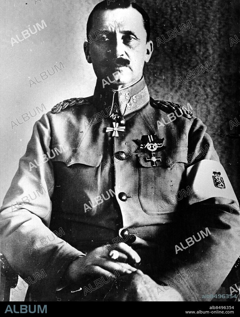 Finske fältmarskalken Karl Gustaf Emil Mannerheim . 1867-1951. Mannerheim Karl Gustaf Emil fältmarskalk Finland Sit 1939. Foto: Sydsvenskan / IBL Bildbyrå.