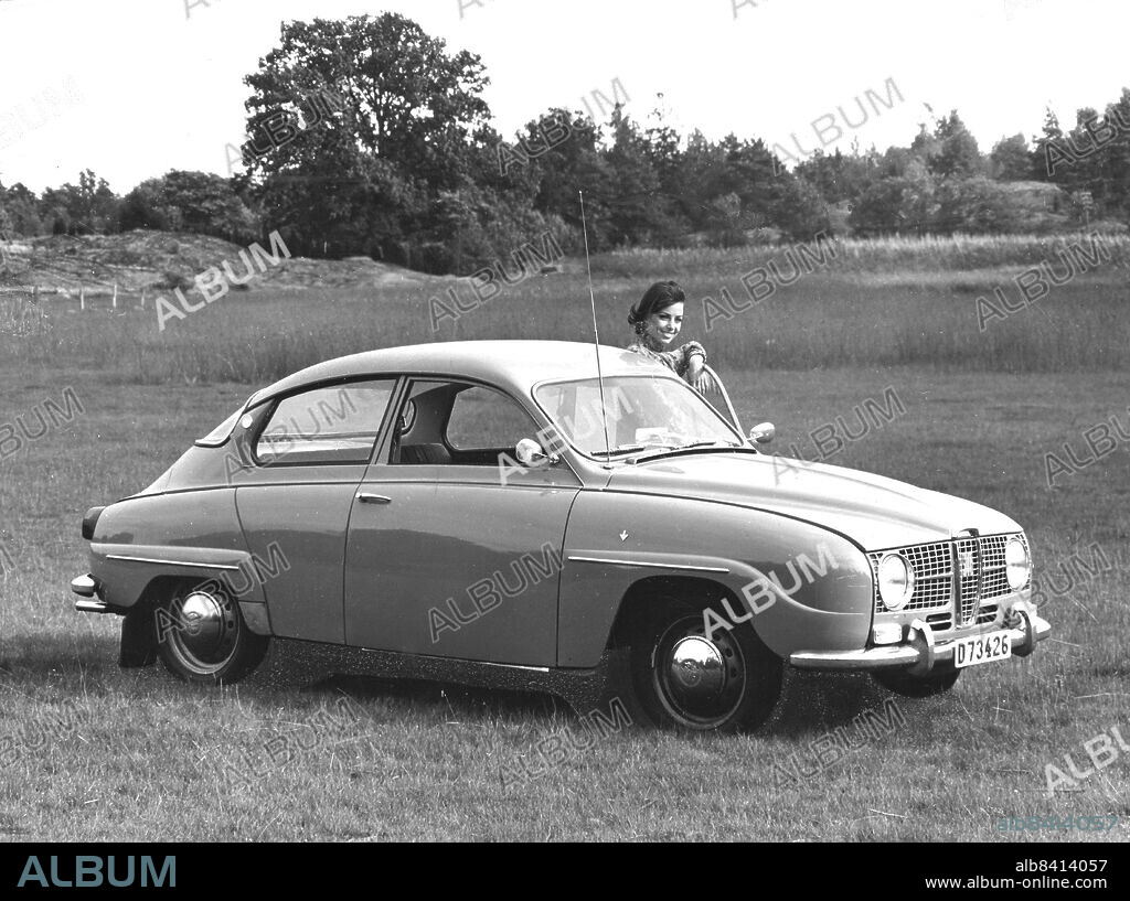 Stockholm 1967-04-16. SAAB har gått upp till andra plats framför Volkswagen 1300. Reklambild från Saab.. Foto: Saab / DN / TT / Kod: 192. ** SvD OUT **.