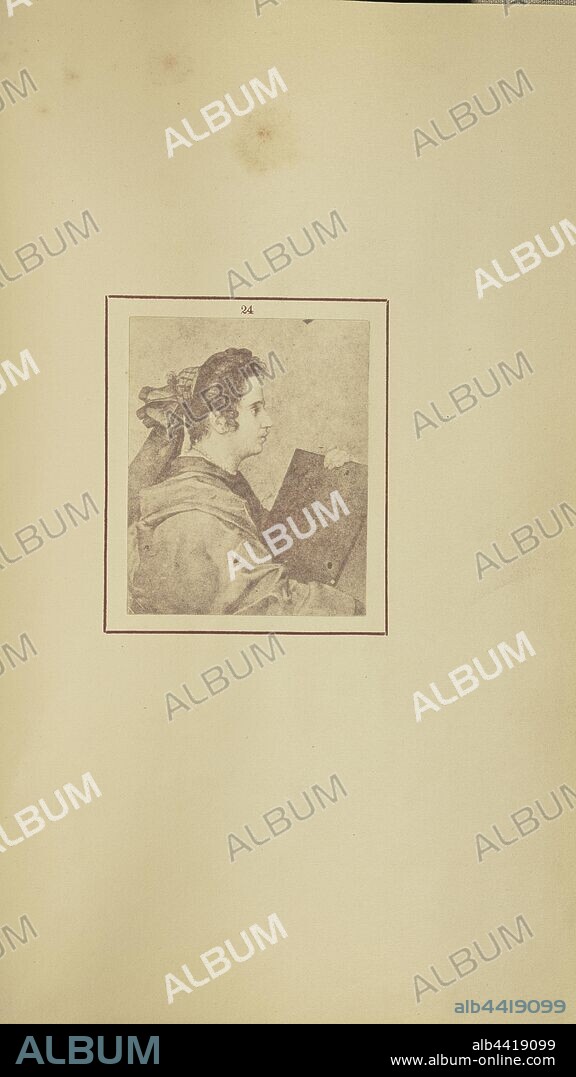 The Wife of Diego Rodriguez de Silva Y Velazquez, Juana Pacheco, Nikolaas Henneman (British, 1813 - 1893), London, England, 1847, Salted paper print, 6.4 × 5.1 cm (2 1/2 × 2 in.).