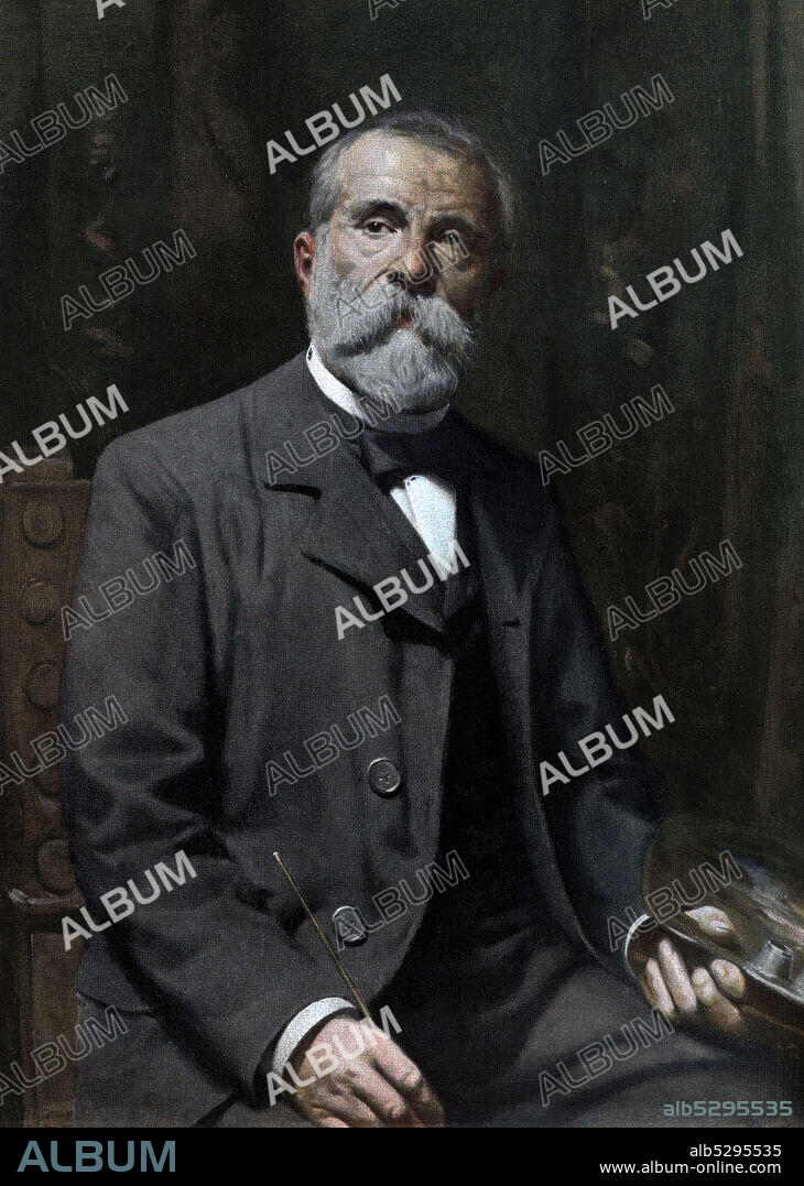 Pedro Borrell del Caso (1835-1910), pintor y pedagogo catalán, padre de Julio y Ramón Borrell Pla.