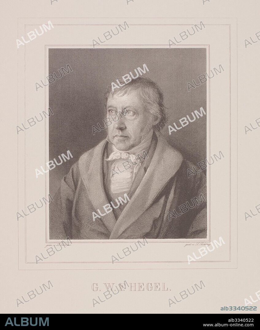 JULIUS LUDWIG SEBBERS. Portrait of Georg Wilhelm Friedrich Hegel (1770-1831).