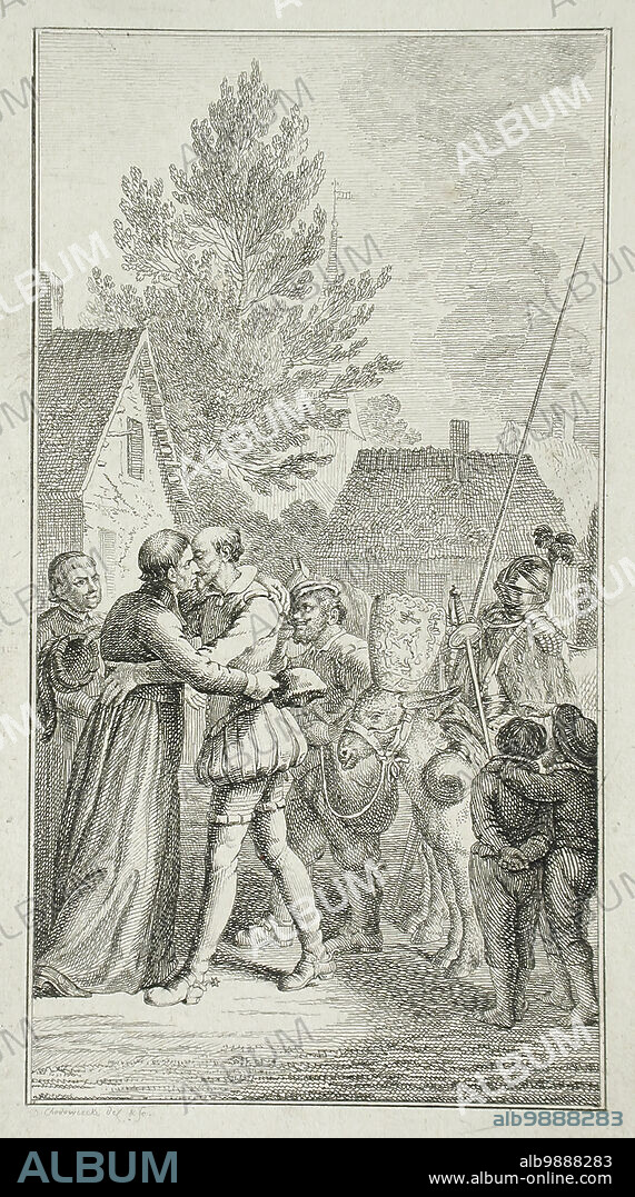 DANIEL NIKOLAUS CHODOWIECKI. Illustration for 'Don Quixote', 1766.