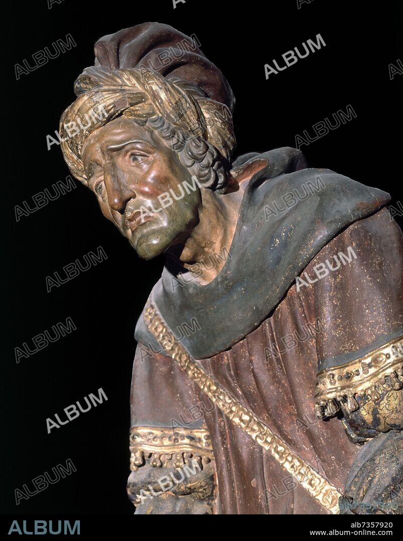 JACOPO TORNI (1456-1526) JACOBO FLORENTINO O INDAC. ENTIERRO DE CRISTO DET.