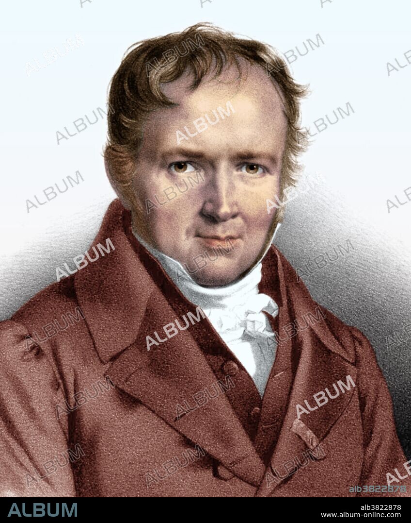 Simeon Denis Poisson (1781-1840) was a French mathematician and physicist. Poisson was born at Pithiviers and educated at Paris in the Ecole Polytechnique. His first mathematical papers were published before he graduated. His work in electricity and magnetism formed the basis of mathematical physics. Poisson developed equations for use in electrostatics, particularly with regard to the force exerted by the charge on the surface of a conductor and the distribution of charge on a sphere. He also worked on theories of heat and elasticity. Studying probability theory, Poisson developed the binomial distribution that is named after him. He also made major contributions to celestial mechanics by extending the work of Lagrange on the stability of planetary orbits. This image has been color-enhanced.