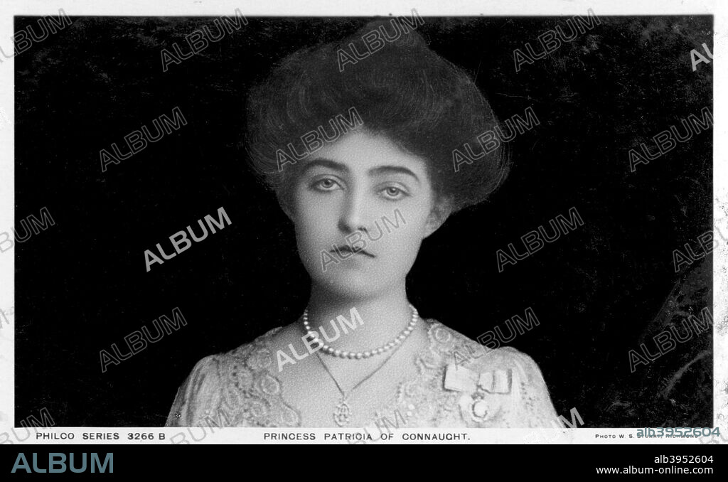 Princess Patricia of Connaught, c1900s-c1910s(?). Princess Patricia of Connaught (1886-1974) was the third and youngest child of Prince Arthur, Duke of Connaught, the third son of Queen Victoria of the United Kingdom, and Princess Louise Margaret of Prussia. In 1919 she relinquished her royal status when she married a commoner, Alexander Ramsay, a Commander in the Royal Navy.