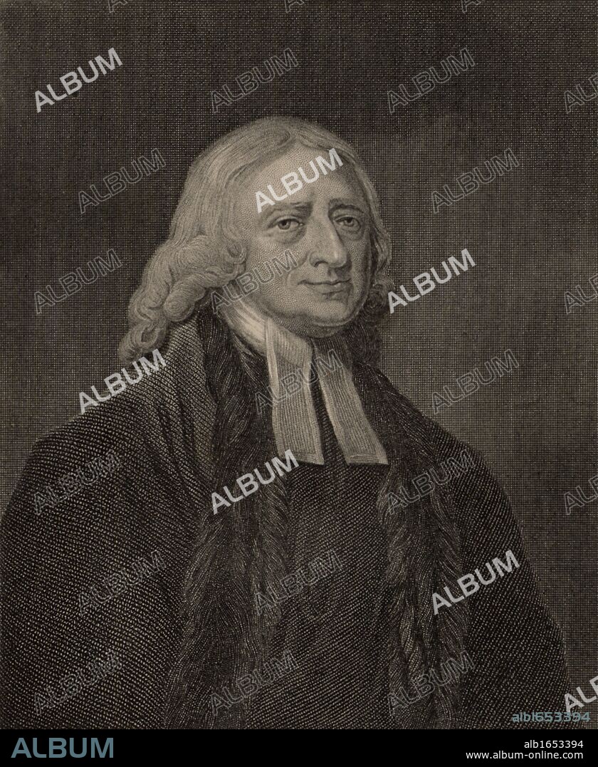 John Wesley (1703-1791) English non-conformist preacher. Founder of  Methodism. Engraving after the portrait by George Romney.  (Photo by: Universal History Archive/UIG via Getty Images).