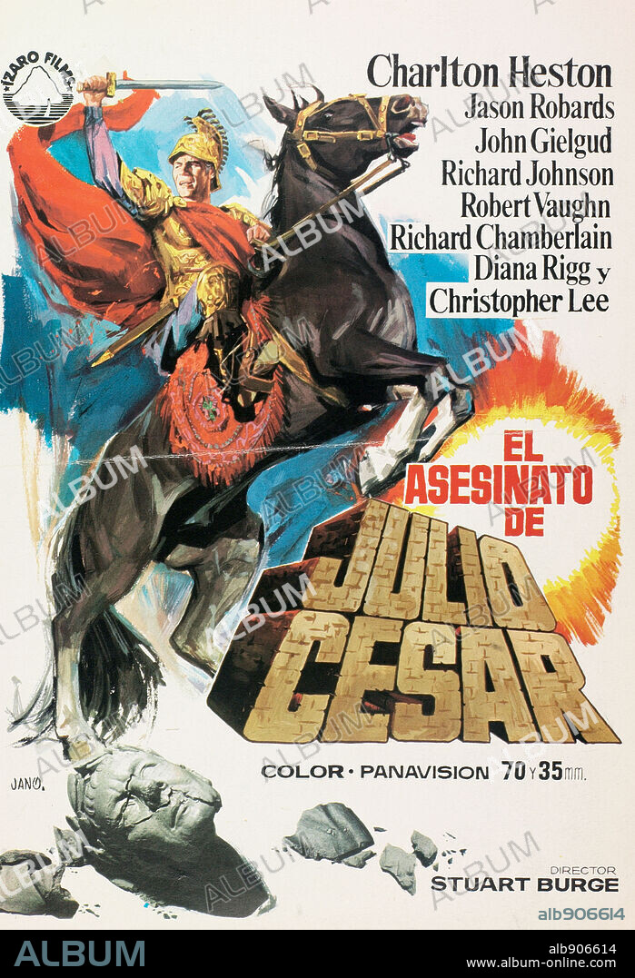 Poster de EL ASESINATO DE JULIO CESAR, 1970 (JULIUS CAESAR). Copyright COMMONWEALTH/AIP.
