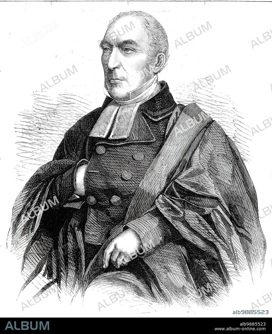 The late Rev. George Croly, LL.D., 1860. Portrait of '...an eminent poet, writer, and divine... [who] entered at Trinity College, Dublin, at the age of fourteen...He was ordained by O'Byrne Bishop of Meath, and immediately entered on a small curacy in Ireland, but soon proceeded to London, where he obtained the situation of dramatic critic on the New Times. He subsequently was a contributor to the Britannia, Standard, and Herald newspapers. He was at one time editor of the Universal Review, and was a frequent writer in Blackwood's and other magazines...In 1847 Dr. Croly was appointed Afternoon Preacher at the Foundling Hospital...The lamented death of Dr. Croly occurred in a sudden manner on the 24th November. He was at the time walking in Holborn, when he fell down and shortly afterwards expired, the cause being disease of the heart. On Saturday last the remains of the late Dr. Croly were consigned to the grave in the Church of St. Stephen's, Walbrook, of which the rev. gentleman had been Rector for upwards of a quarter of a century'. From "Illustrated London News", 1860.