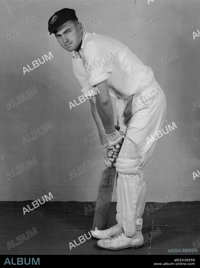 Young Australian bat Peter Burge who will benefit greatly from the current tour of the West Indies. April 29, 1955.;Young Australian bat Peter Burge who will benefit greatly from the current tour of the West Indies.