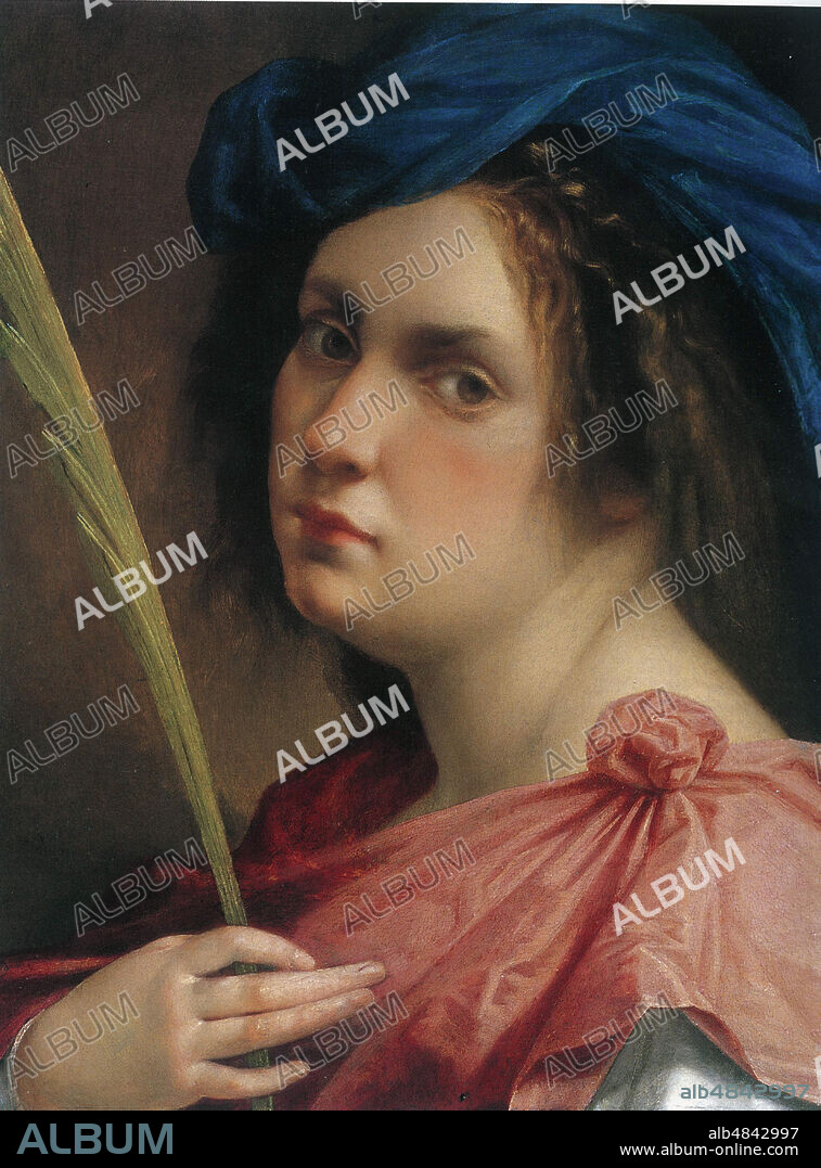 ARTEMISIA GENTILESCHI. Self-Portrait as Saint Catherine of Alexandria.