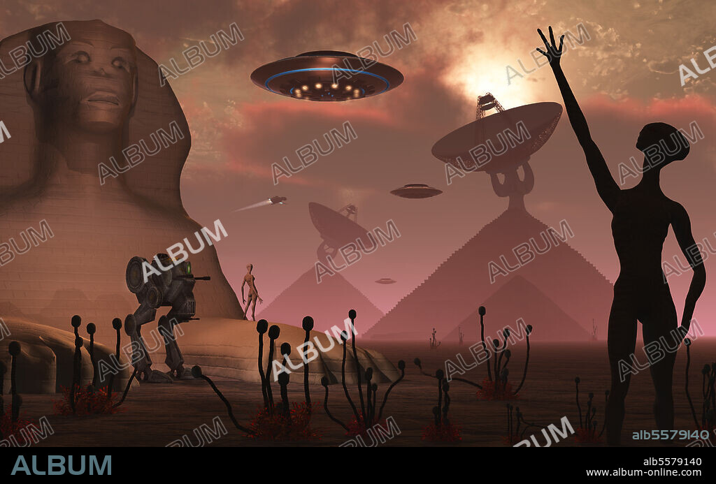 Pyramids have always held a mythology that they hold more secrets than we know of. On this Alien world, they are used as advanced interstellar tracking and communication centers.