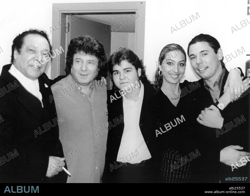 Juan "El de la Vara", Enrique Morente, Manuel Calderón, Estrella Morente y Miguel Poveda. Teatro municipal, Granollers, Barcelona 1998.