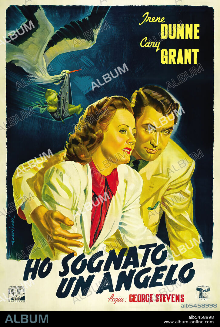 CARY GRANT y IRENE DUNNE en SERENATA NOSTÁLGICA, 1941 (PENNY SERENADE), dirigida por GEORGE STEVENS. Copyright COLUMBIA PICTURES.