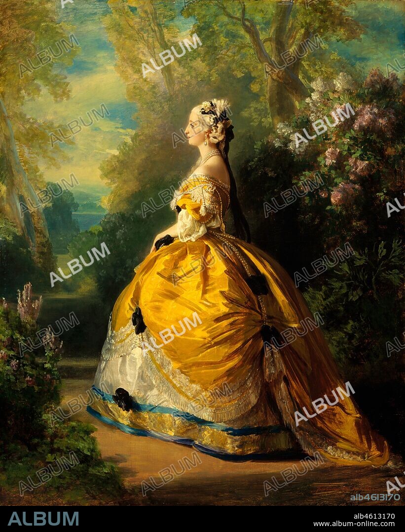 FRANZ XAVER WINTERHALTER. The Empress Eugénie (Eugénie de Montijo, 1826-1920, Condesa de Teba), 1854.