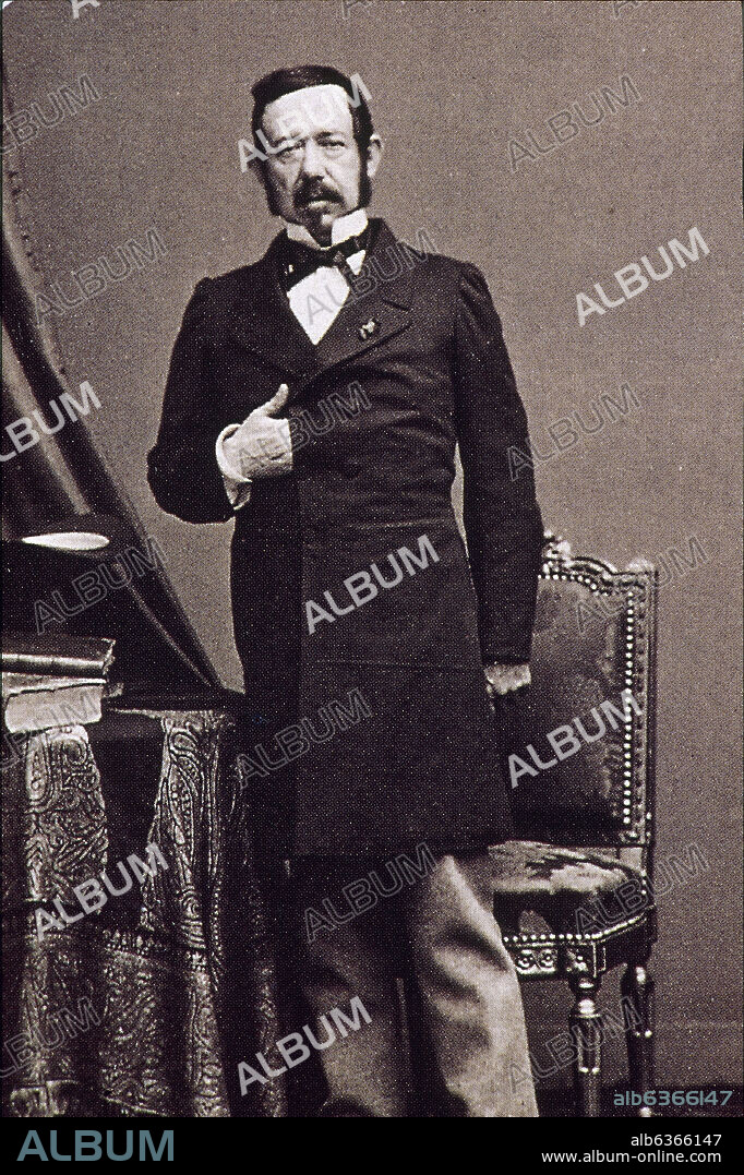 RAMON MARIA NARVAEZ Y CAMPOS, PRIMER DUQUE DE VALENCIA, POLITICO Y MILITAR ESPAÑOL, 1860.