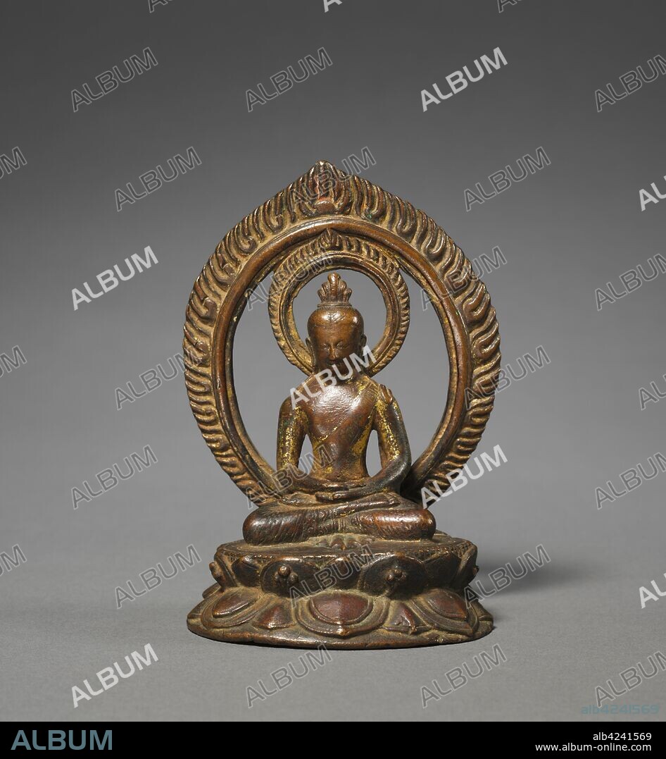 Vak, an Emination of the Buddha Amitabha, 900s. Nepal, c. 10th century. Bronze; overall: 13 cm (5 1/8 in.).