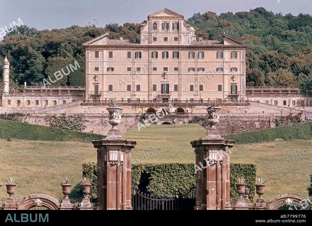 CARLO MADERNO. VILLA BELVEDERE O VILLA ALDOBRANDINI INICIADA POR GIACOMO DELLA PORTA - SIGLO XVI/XVII.