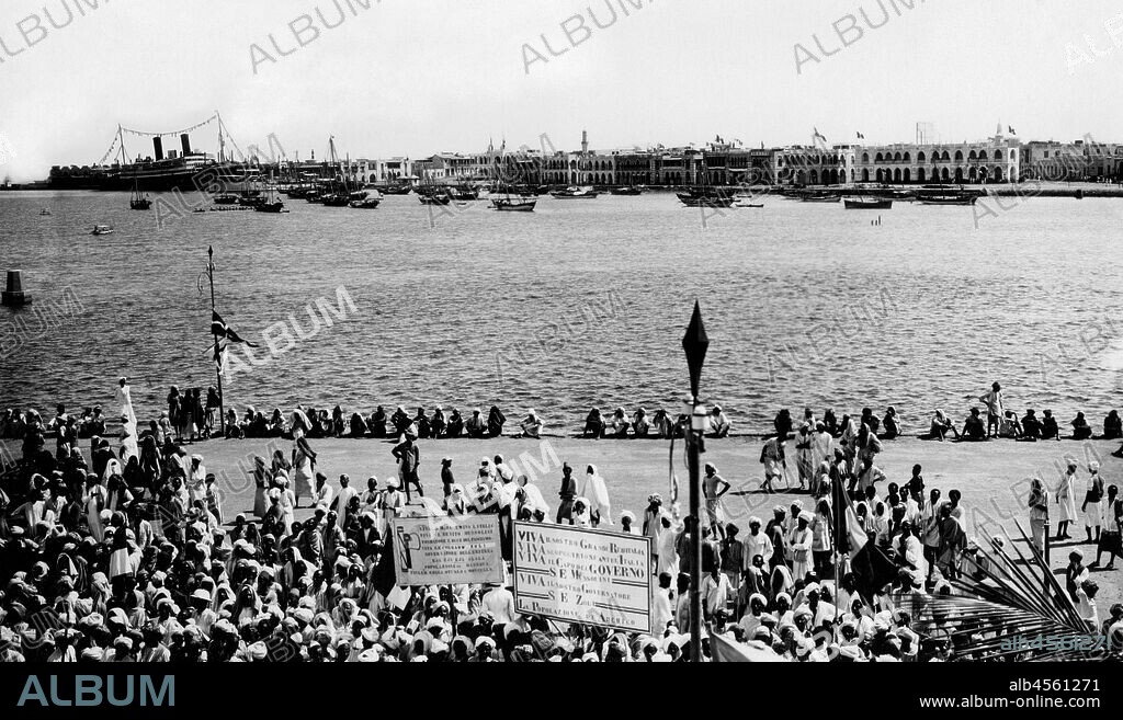 Africa, eritrea, massawa, port, 1920-30.
