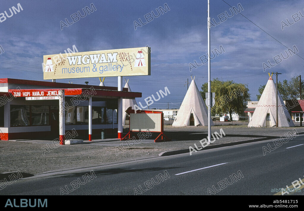 1970s United States -  Wigwam Village Motel and office, Holbrook, Arizona 1979 .