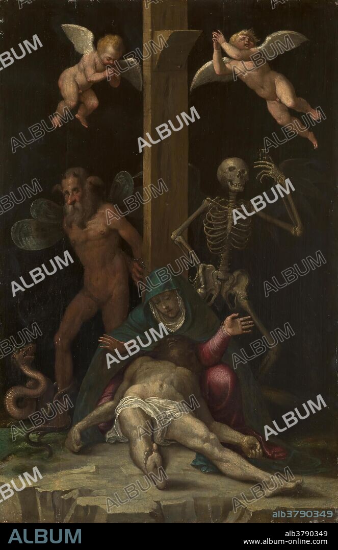 Jacopo Ligozzi / 'Allegory of the Redemption'. Ca. 1587. Oil on panel.