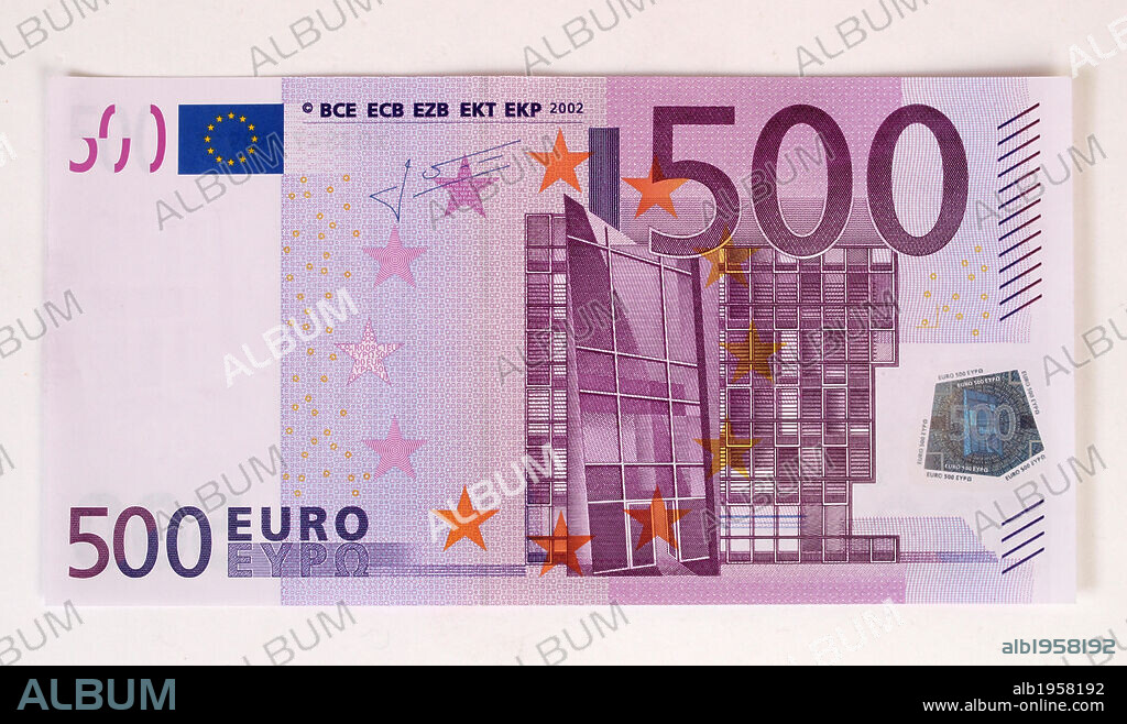 BILLETE DE 500 EUROS. España. Anverso.
