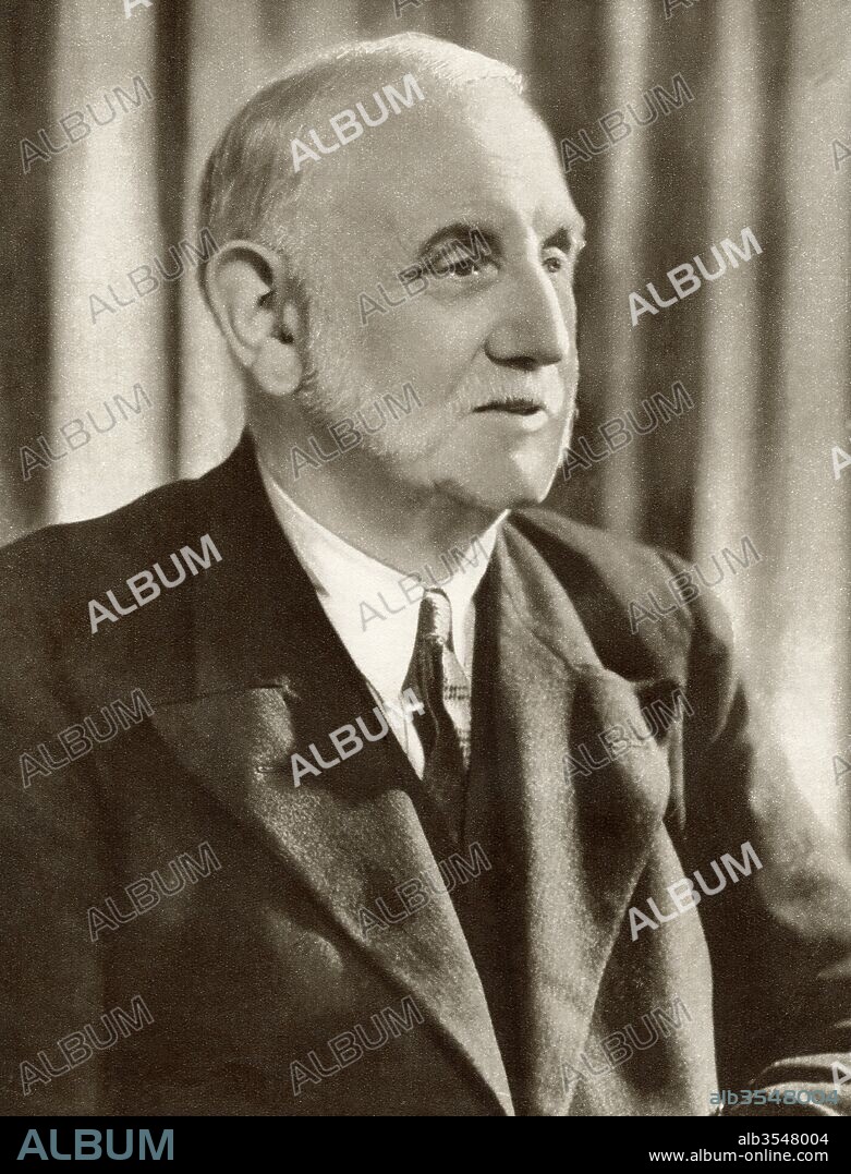 George Lansbury, 1859 – 1940. British politician, socialist, Christian pacifist and newspaper editor. From The Story of 25 Eventful Years in Pictures published 1935.