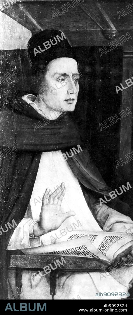 Albertus Magnus, by Justus van Ghent. Albertus Magnus (Albert the Great; Count von Bollstadt; the Universal Doctor) German alchemist, saint, scholar, and theologian; teacher of Thomas Aquinas; discovered element arsenic; patron saint of scientists; canonized 1932; feast day November 15 _1200?-1280.