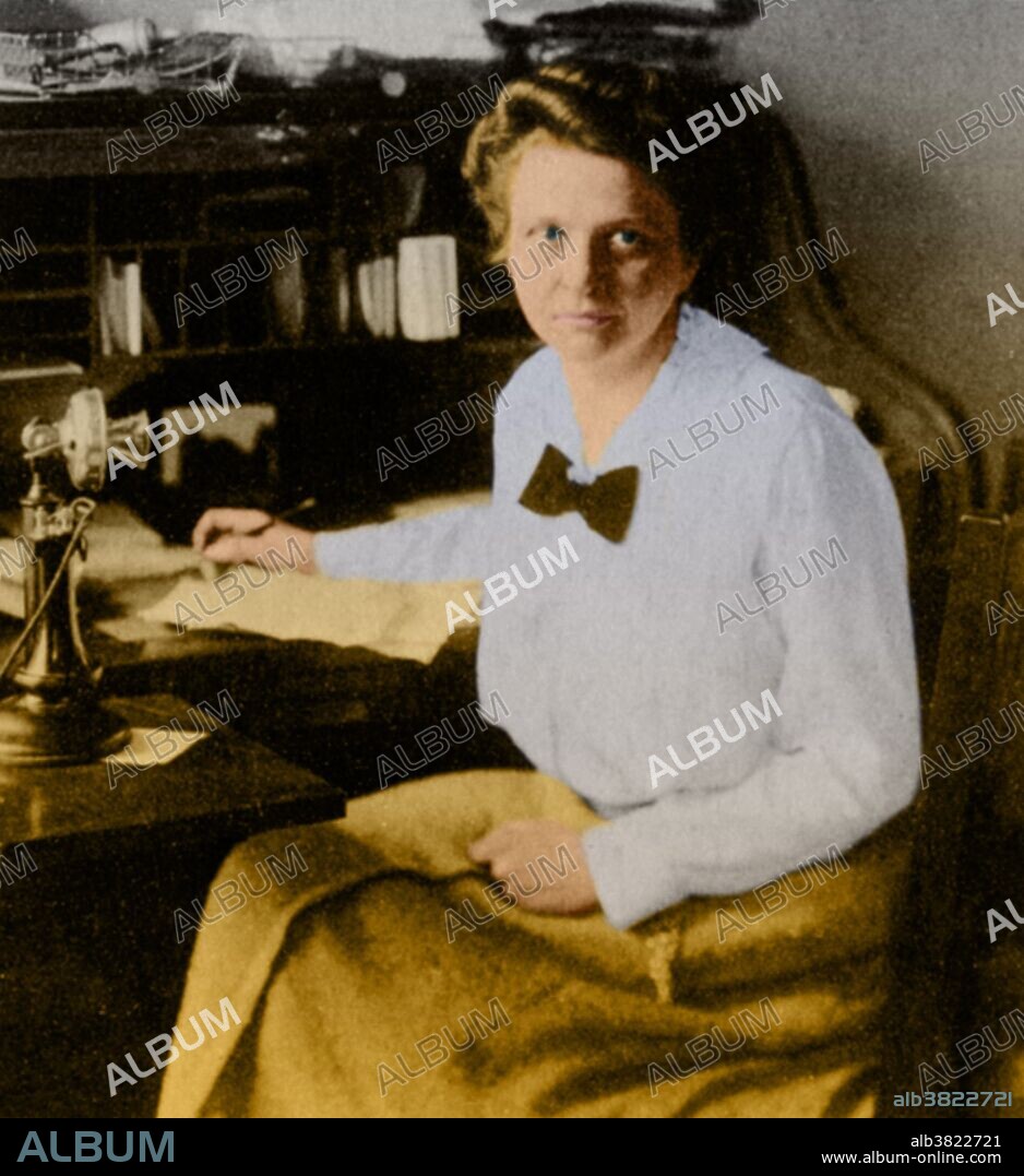 Frances Perkins (April 10, 1880 - May 14, 1965) was the US Secretary of Labor from 1933-45, and the first woman appointed to the US Cabinet. She married Paul Caldwell Wilson in 1913 and kept her birth name, defending her right to do so in court. Prior to moving to Washington, D.C., Perkins held various positions in New York State government. During her term as Secretary of Labor, Perkins championed many aspects of the New Deal, including the Civilian Conservation Corps, the Public Works Administration and its successor the Federal Works Agency. With The Social Security Act she established unemployment benefits, pensions for uncovered elderly Americans, and welfare for the poorest. She pushed to reduce workplace accidents and helped craft laws against child labor. Through the Fair Labor Standards Act, she established the first minimum wage and overtime laws for American workers, and defined the standard forty-hour work week. Following her government service career, Perkins remained active as a teacher and lecturer at the NY State School of Industrial and Labor Relations at Cornell University until her death in 1965 at age 85.