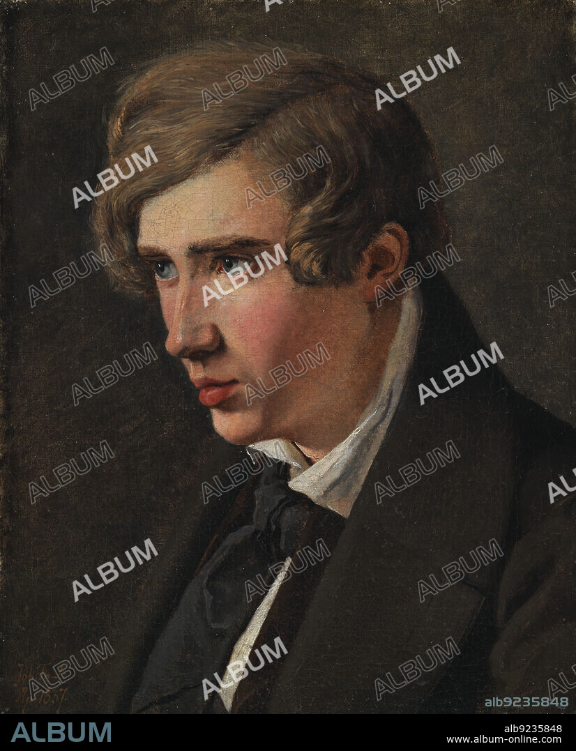 JOHAN THOMAS LUNDBYE. The Painter Thorald Læssoe, 1837.