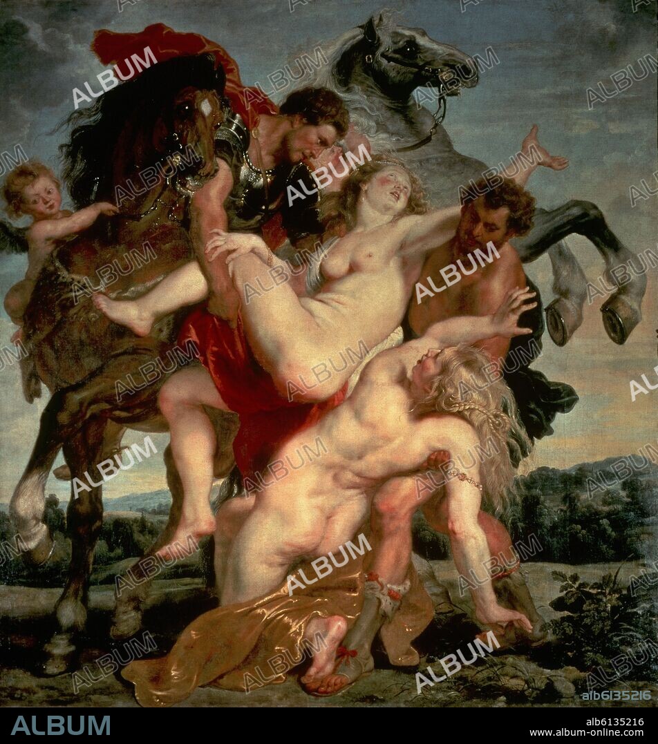 PETER PAUL RUBENS. EL RAPTO DE LAS HIJAS DE LEUCIPO - 1598.