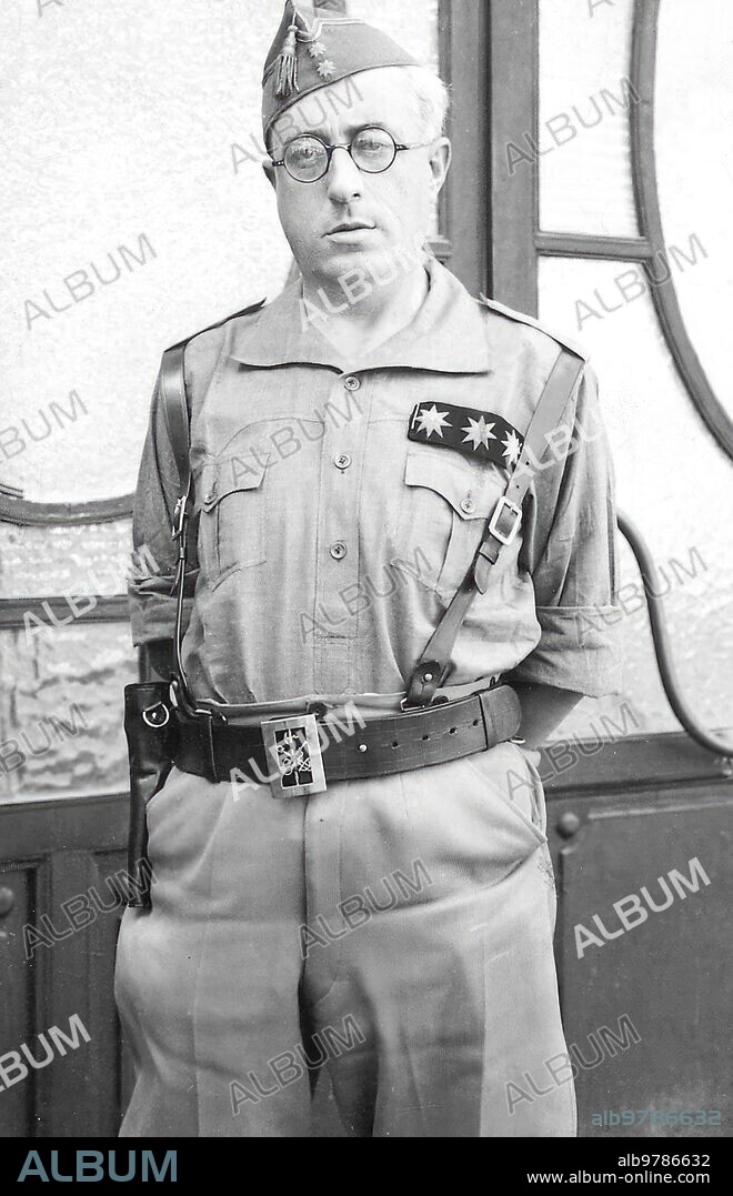 El general Yagüe, en las Maniobras del llano amarillo de Ketama (Julio 1936).