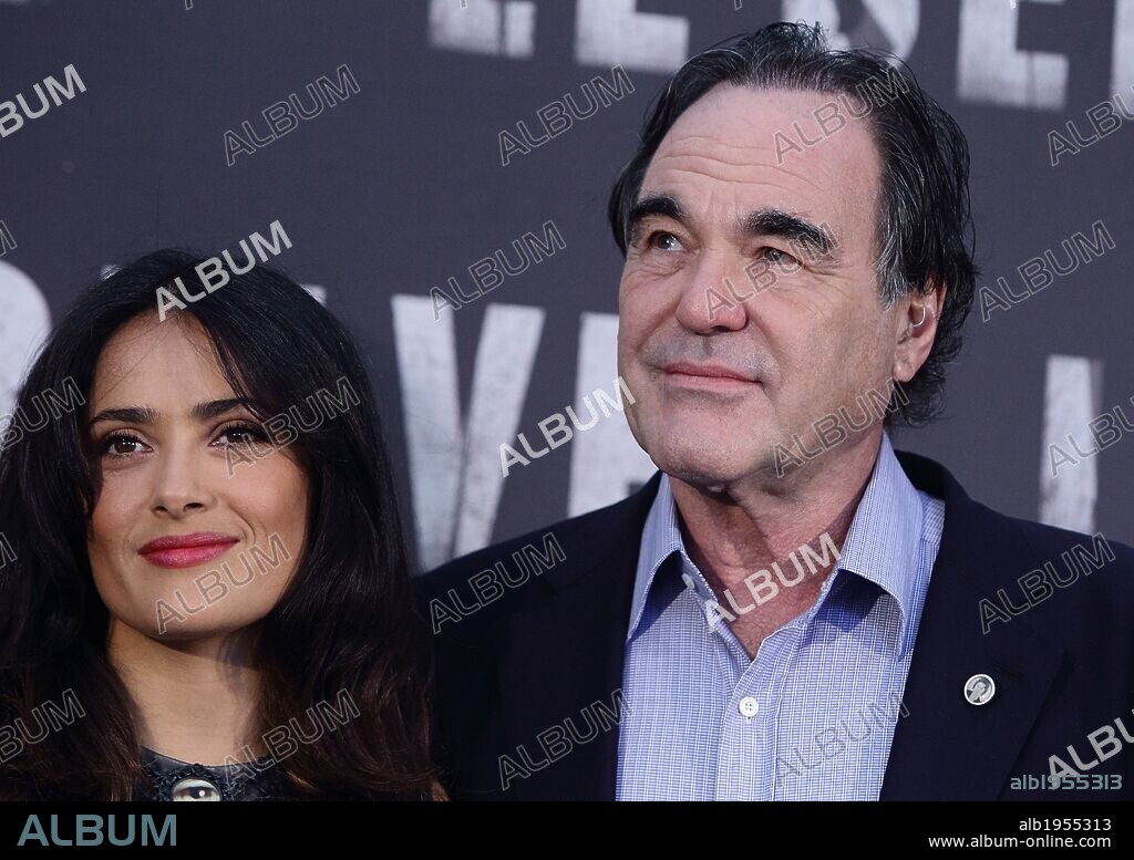 Sept 25, 2012 - Rome, Italy - Actress SALMA HAYEK and director OLIVER STONE poses during the ''Savages'' Rome's photo call. 25/09/2012