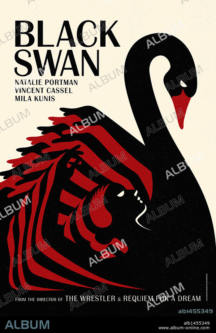 Poster de CISNE NEGRO, 2010 (BLACK SWAN), dirigida por DARREN ARONOFSKY. Copyright FOX SEARCHLIGHT PICTURES.